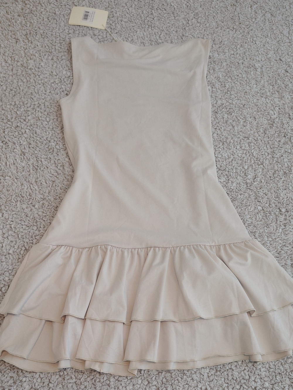 Peppermayo Cream Ruffle-Hem Mini Dress - Picture 5 of 5
